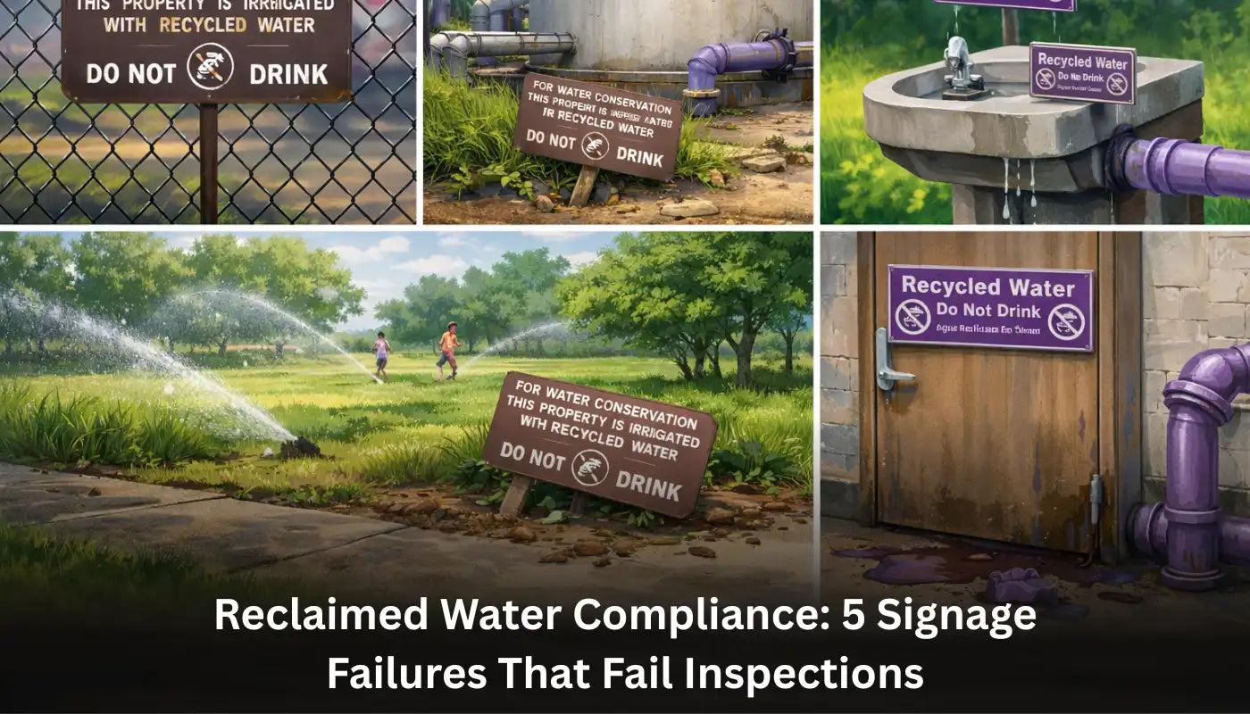 Reclaimed Water Compliance: 5 Signage Failures That Fail Inspections