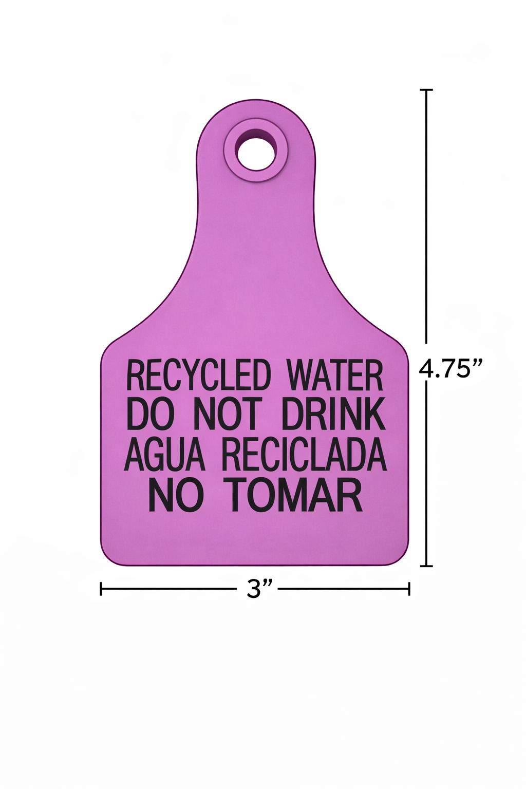 Recycled Water Tags