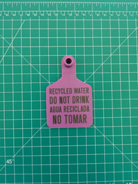 Recycled Water Hanger Tags